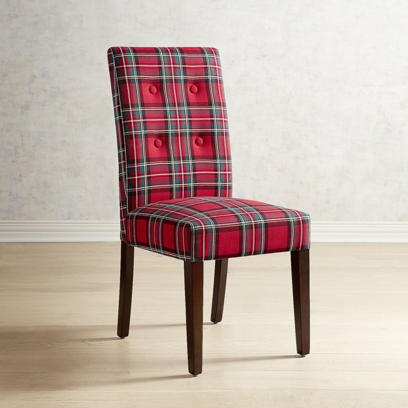 Heirloom Plaid Red Dining Chair ($100, originally $150) | Pier 1 ...