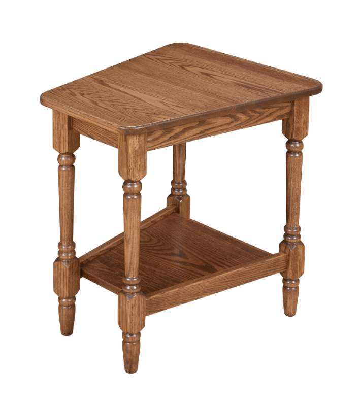 Jericho Country Wedge End Table Solid Wood