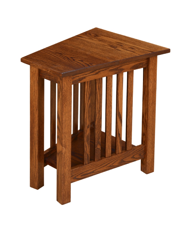 Jericho Mission Wooden Wedge End Table Design