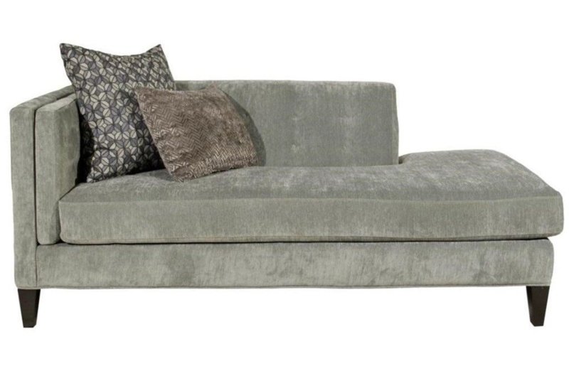 Jonathan Louis Strathmore Gray One Arm Sofa