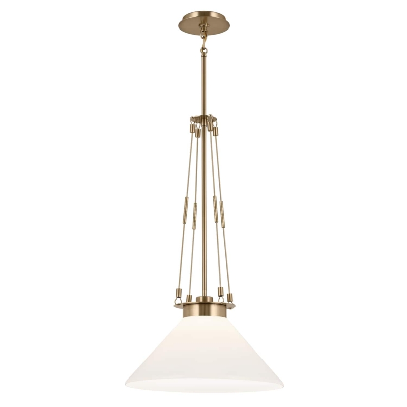 Kichler Lighting Albers 18.25 In. 1-Light Champagne Bronze Pendant ...