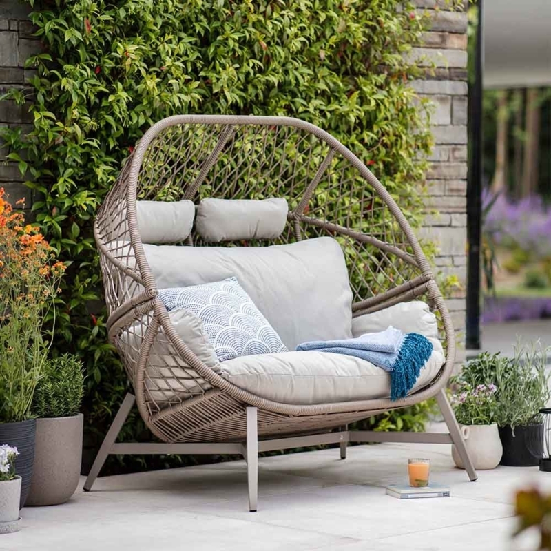 Lauren Double Cocoon Outdoor Wicker Chair