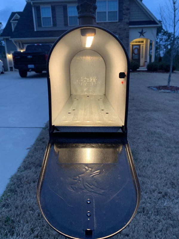 LED-Illuminated Mailbox for Easy Night Access