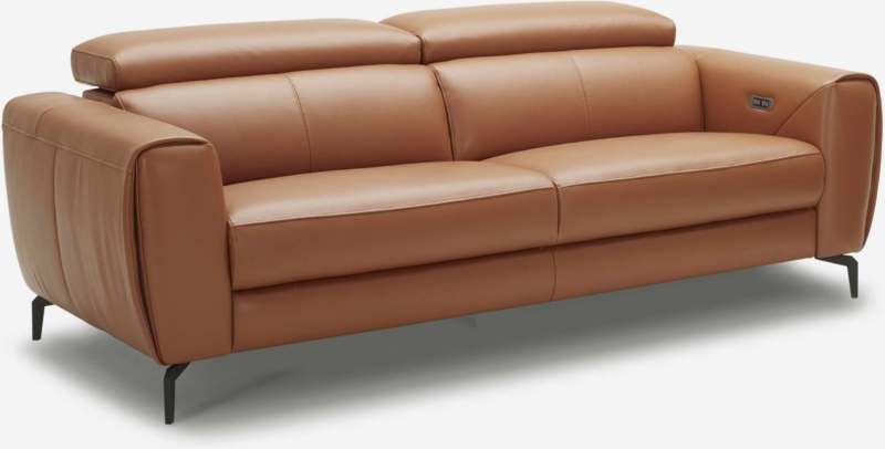 Lorenzo Caramel Leather Sofa - 1StopBedrooms.