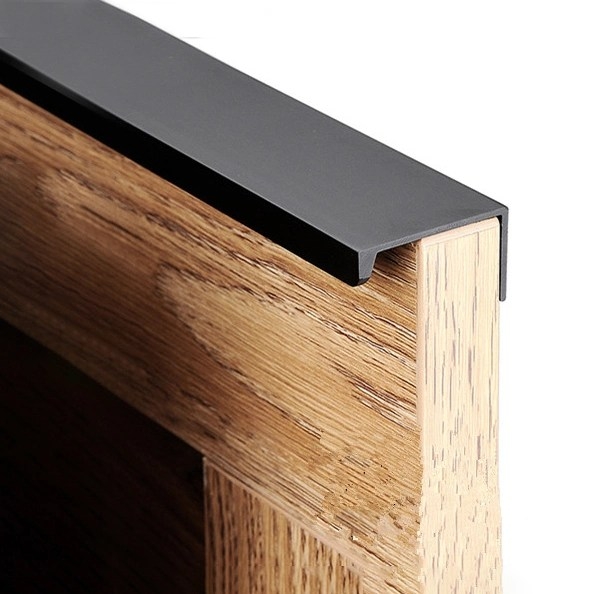 Low Profile Drawer Pulls Black  Warehouse of Ideas