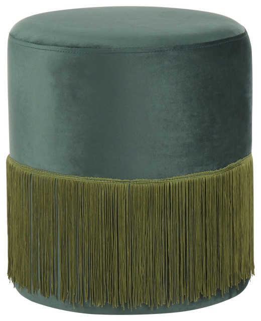 Lumisource Fringe Contemporary Ottoman - Contemporary - Footstools And ...