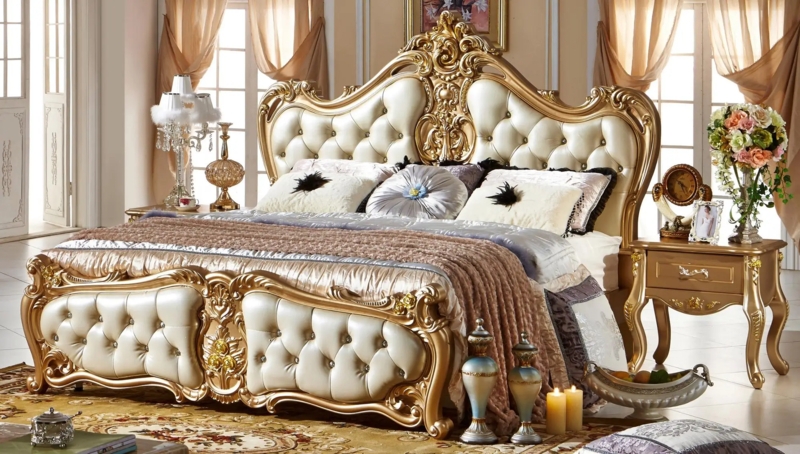 Luxurious American Modern Royal Antique Bedroom Set