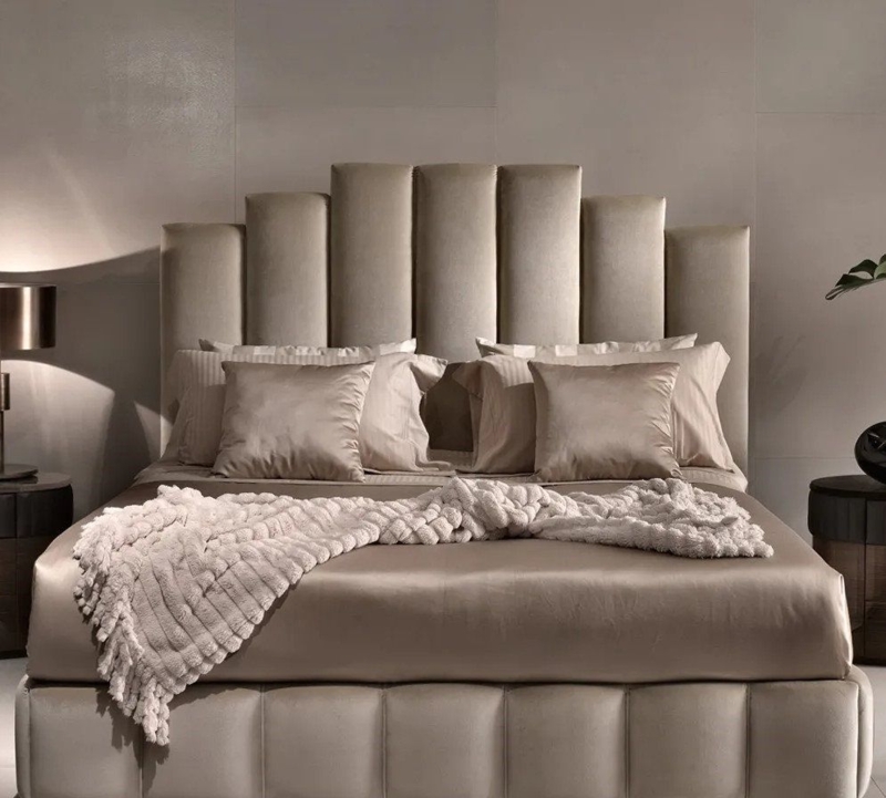 Luxurious Art Deco Upholstered Bed Frame Design