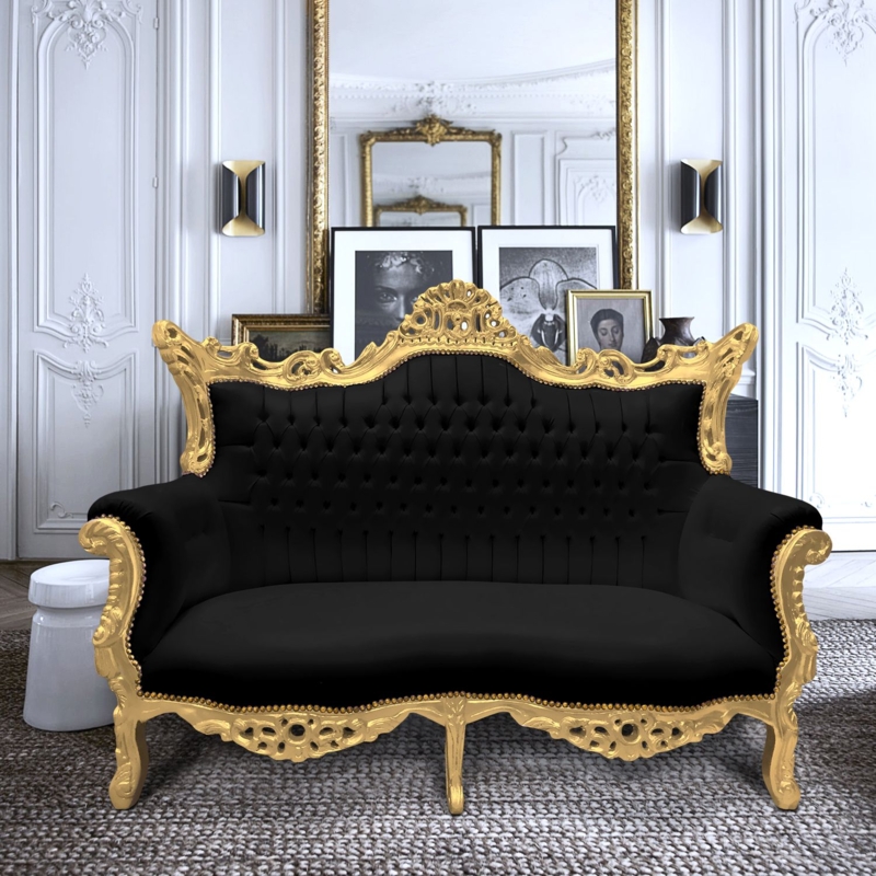 Black And Gold Sofas