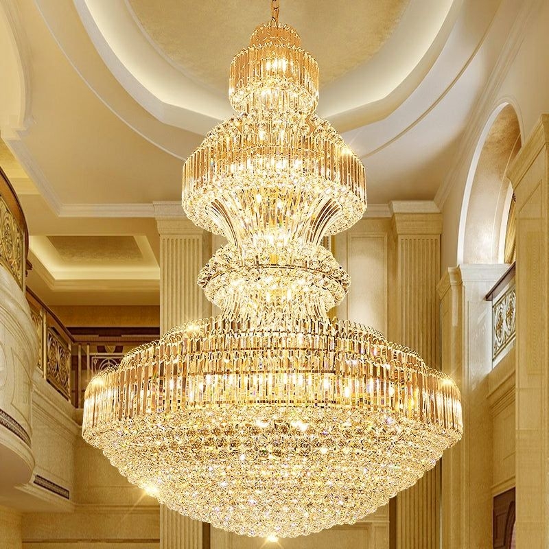 Luxury Extra Large Round Crystal Chandelier Lighting
