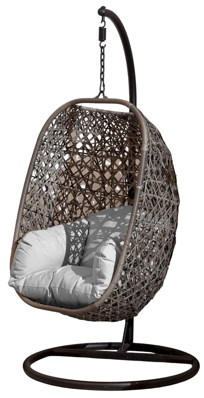 Luxury Rattan Wicker Outdoor Hanging Egg Swing