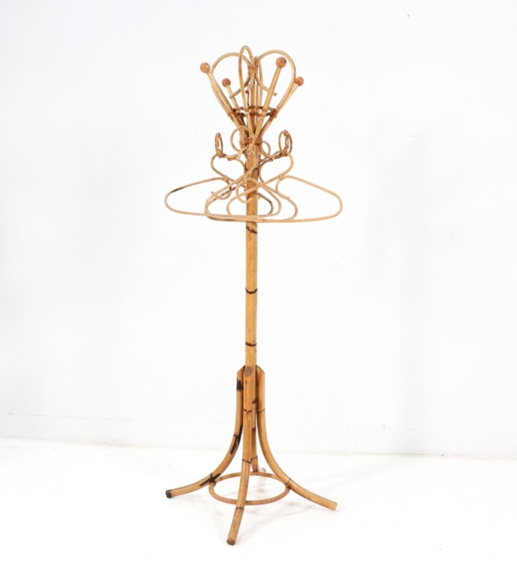 Mid-Century Modern Bamboo Coat Rack Franco Albini Style, 1960s For Sale ...