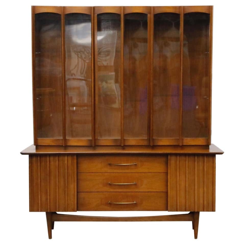 Mid-Century Modern Brasilia Style China Cabinet