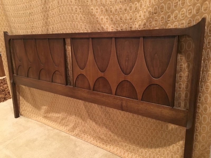 Mid-Century Modern Broyhill Brasilia King Headboard
