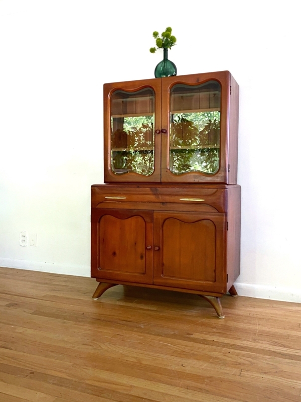 Mid Century Modern Franklin Shockey Sculpted China Cabinet