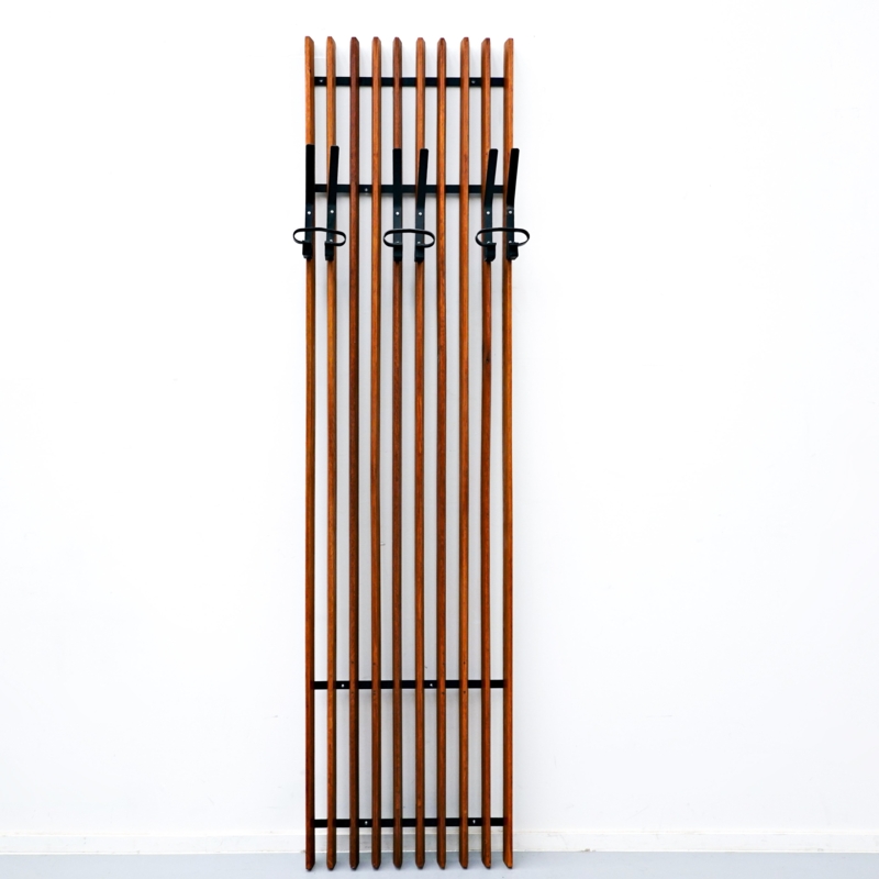 Mid-Century Modern Italian Wooden Coat Rack Design