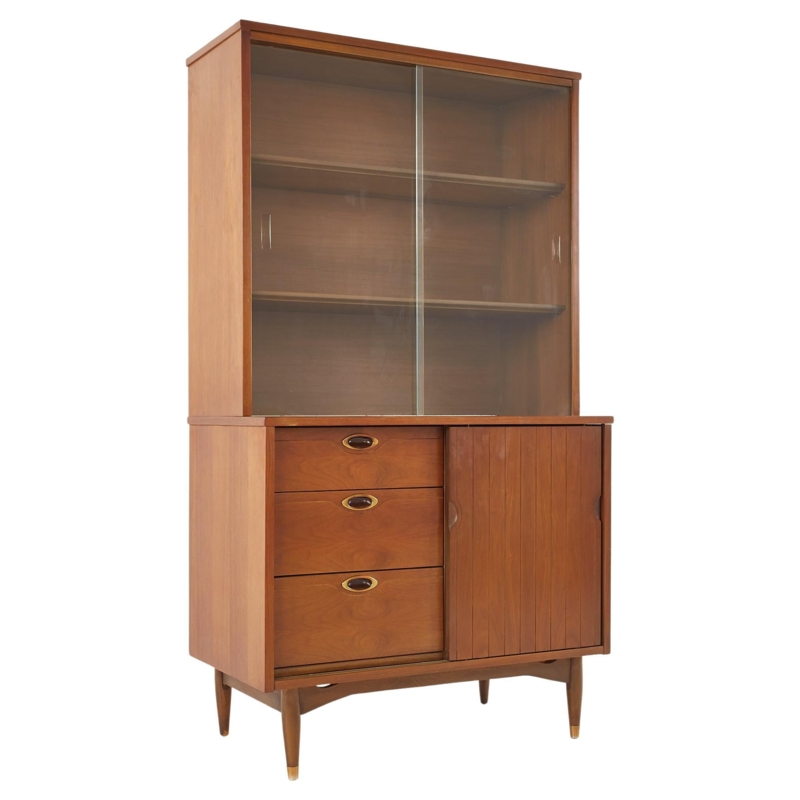 Mid-Century Modern Teak Wood Display Cabinet