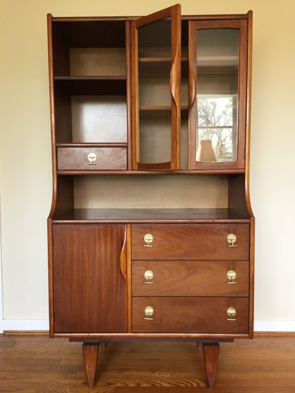 Mid Century Modern Tivli Series China Cabinet by Stanley
