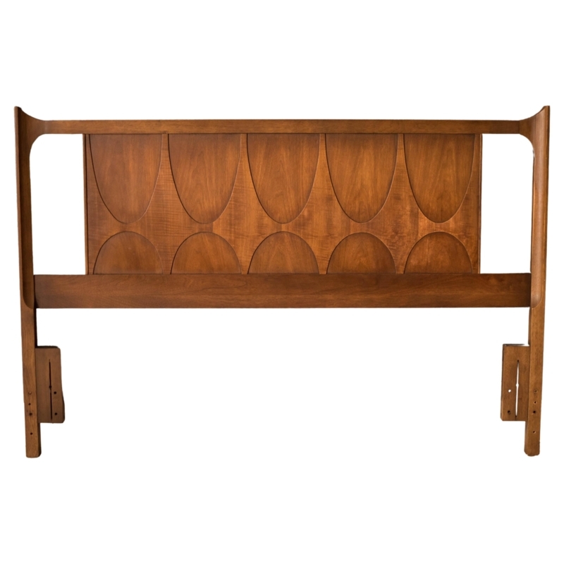 Mid-Century Modern Walnut Broyhill Brasilia Headboard