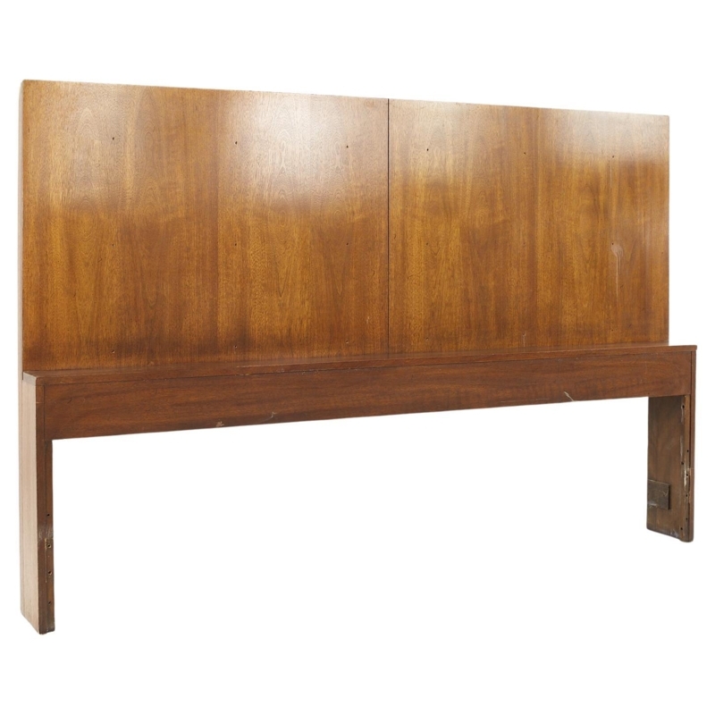 Mid-Century Modern Walnut King Size Headboard Design