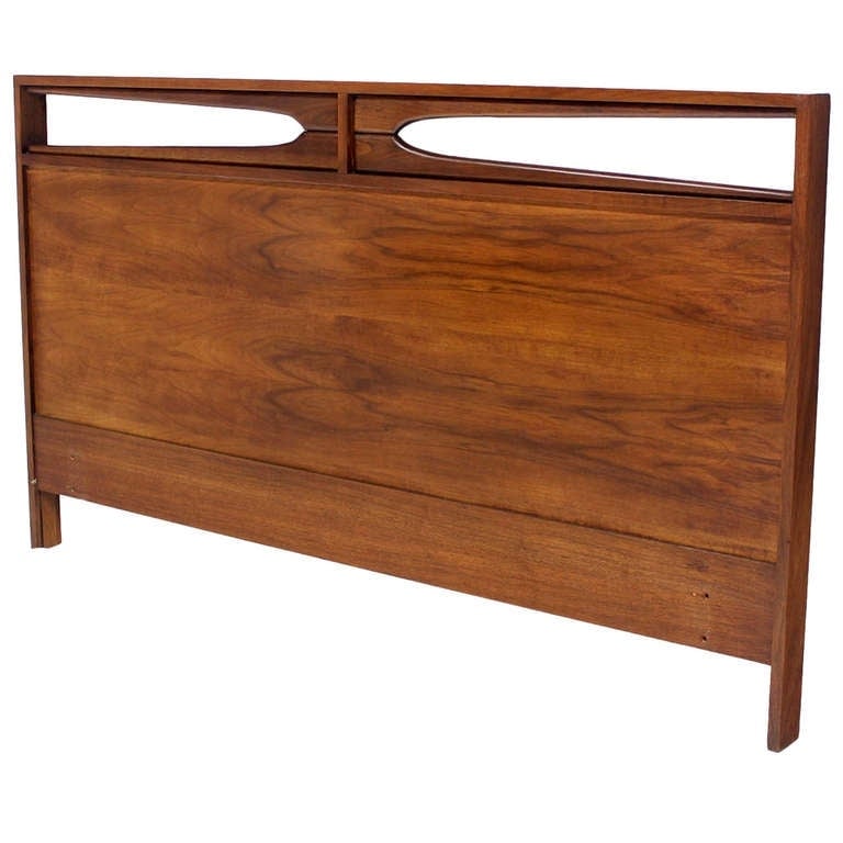 Mid Century Modern Walnut Queen Headboard Design
