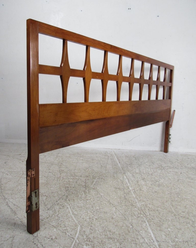Mid-Century Modern Wood King Size Headboard Design