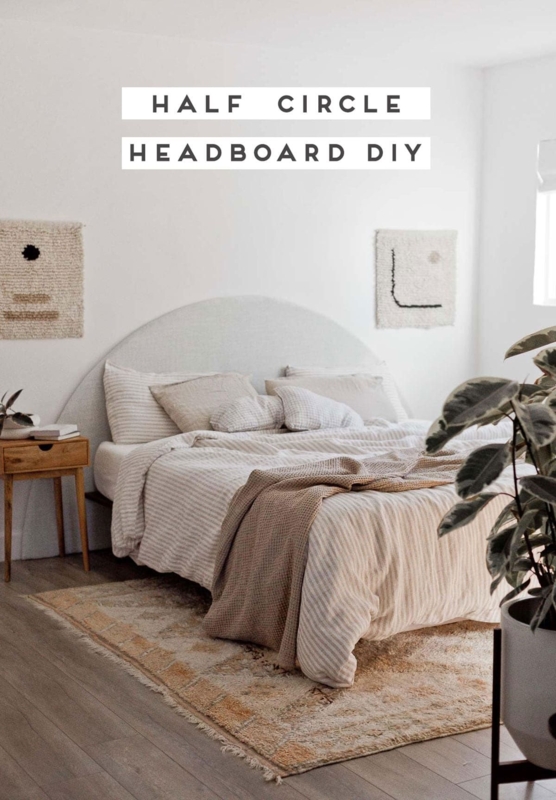 Minimalist Half Circle Headboard DIY Idea