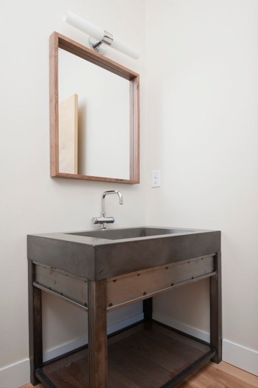 Minimalist Industrial Bathroom Vanity Design