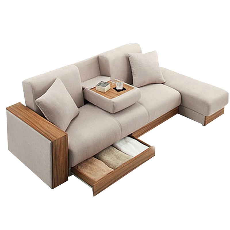 Minimalist Japanese Sofa with Hidden Storage