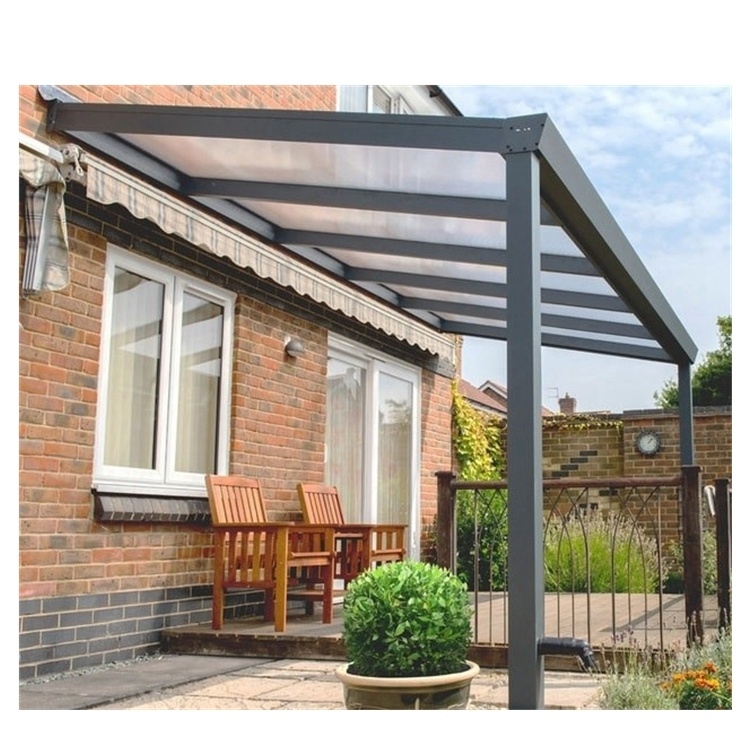 Modern Aluminum Pergola with Polycarbonate Roof