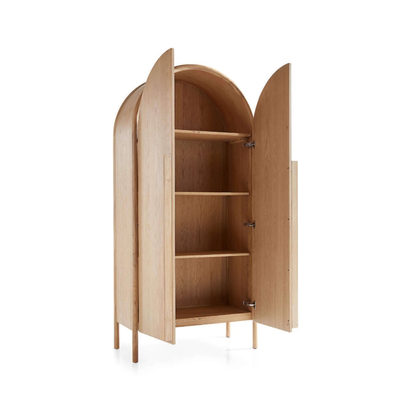 Modern Arch Shape Wooden Storage Cabinet