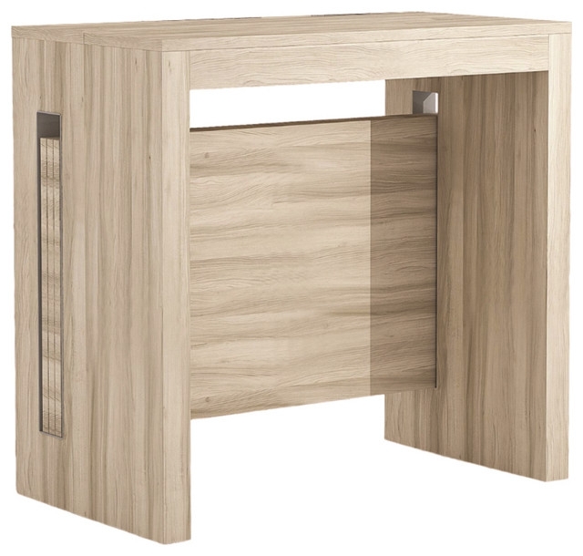 Modern Beige Italian Extendable Console Table