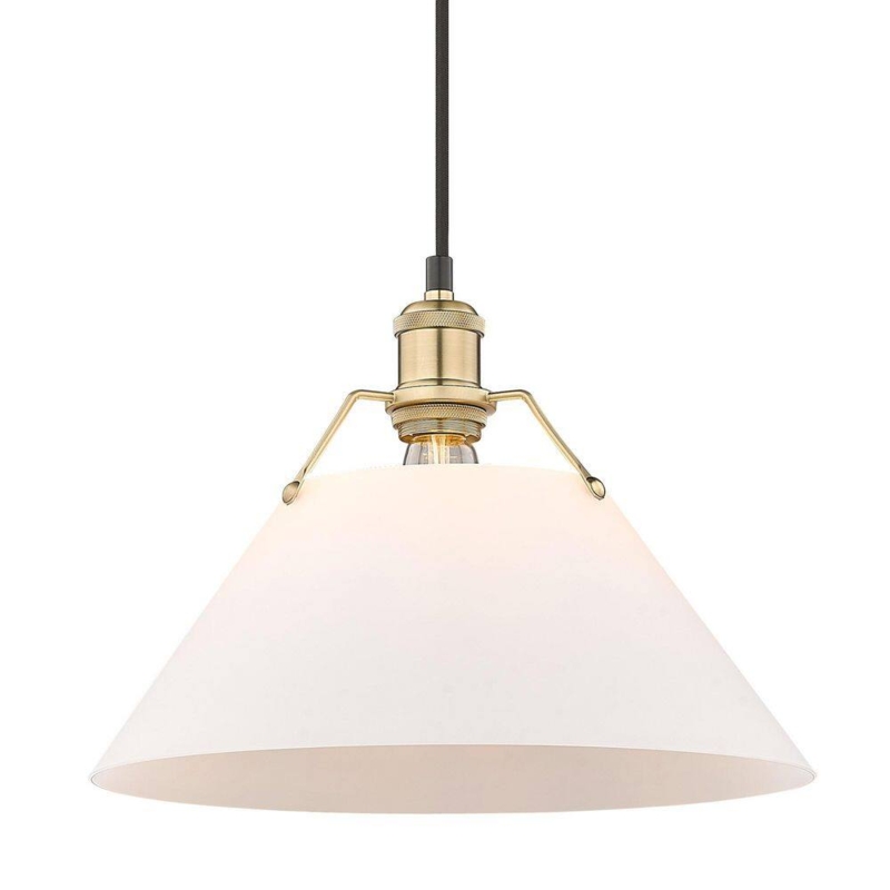 Modern Brushed Champagne Bronze Pendant Light