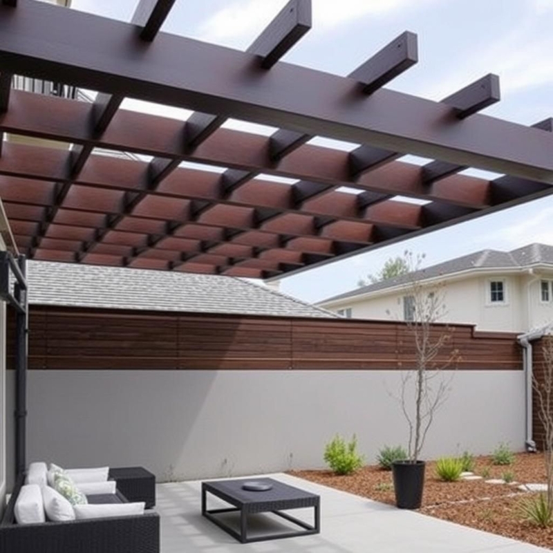 Modern Cantilever Pergola Shade Design Ideas