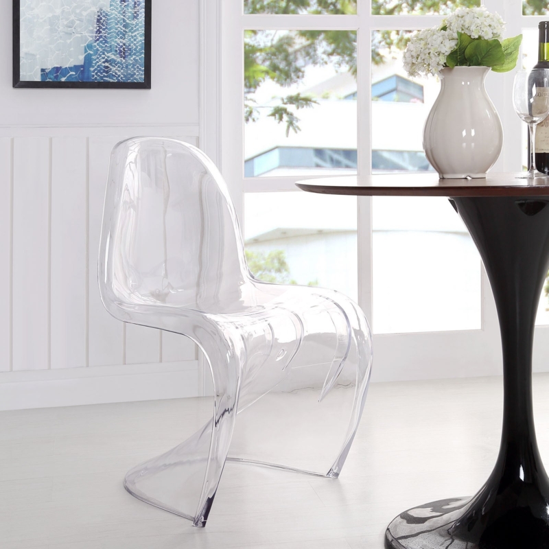 Modern Clear Acrylic Chair for Minimalist Dining Room