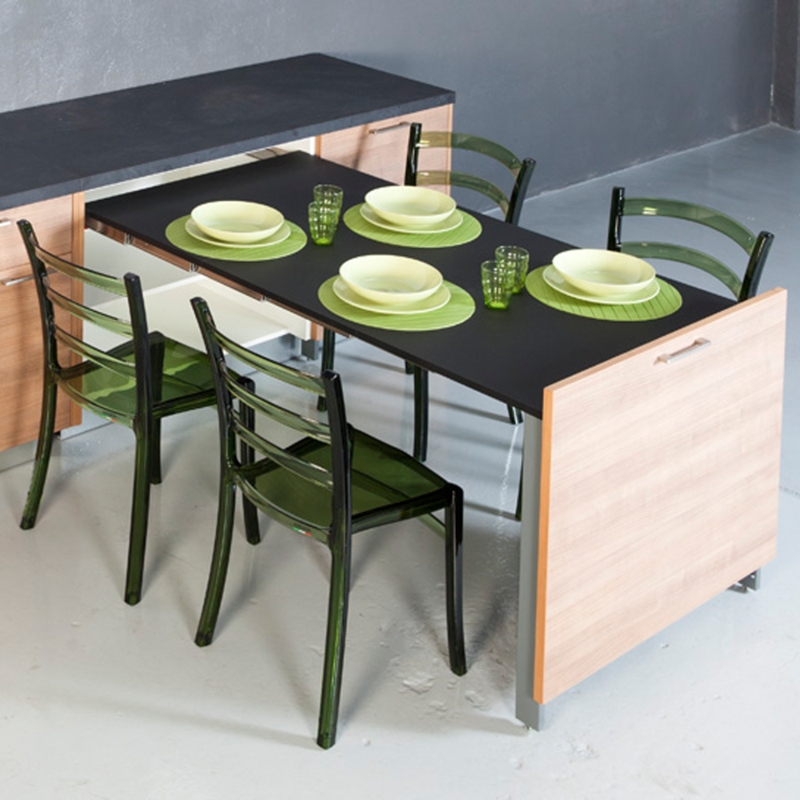 Modern Evolution Pull Out Dining Table with Chairs