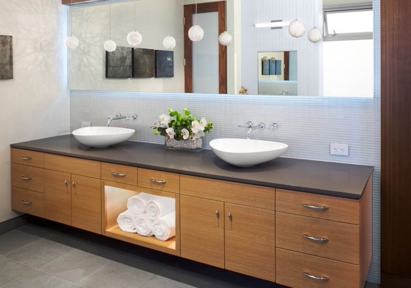 Floating Vanities With Vessel Sinks