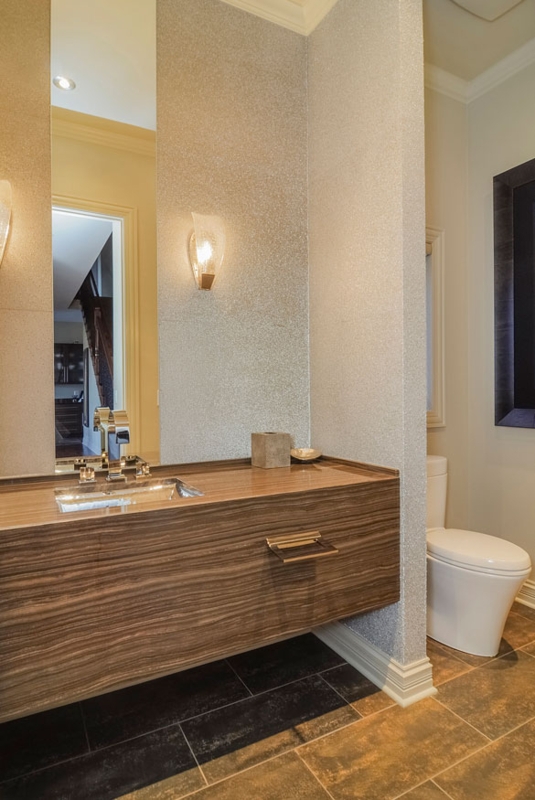 Modern Floating Wooden Vanity Bathroom Design