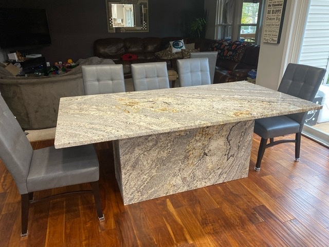 Modern Granite Dining Table with Sleek Design