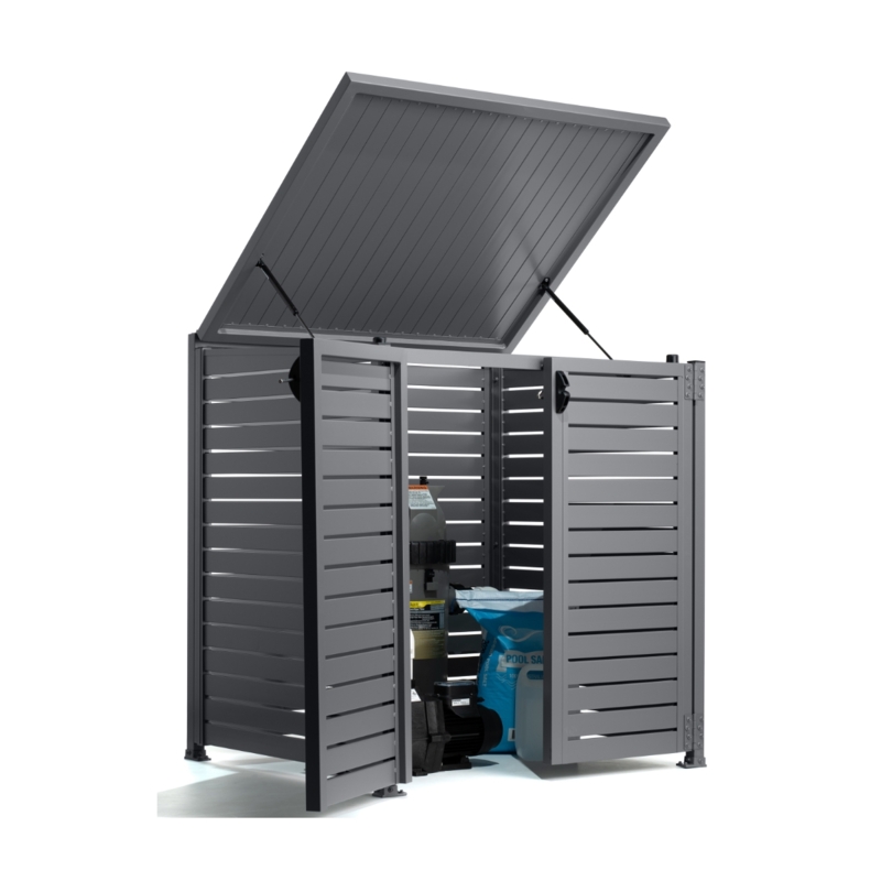 Modern Grey Pool Pump Enclosure Kit