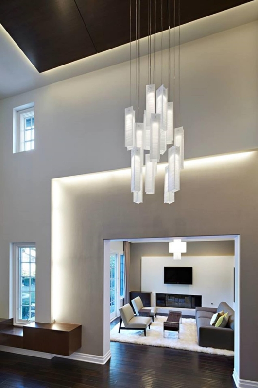 Modern Large Chandelier for Vaulted High Ceilings