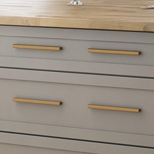 Modern Low Profile Brass Cabinet Pulls