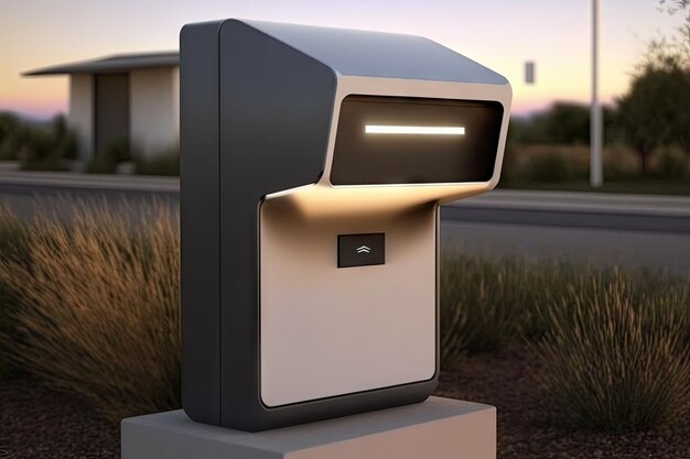 Modern Mailbox with Built-in LED Lighting