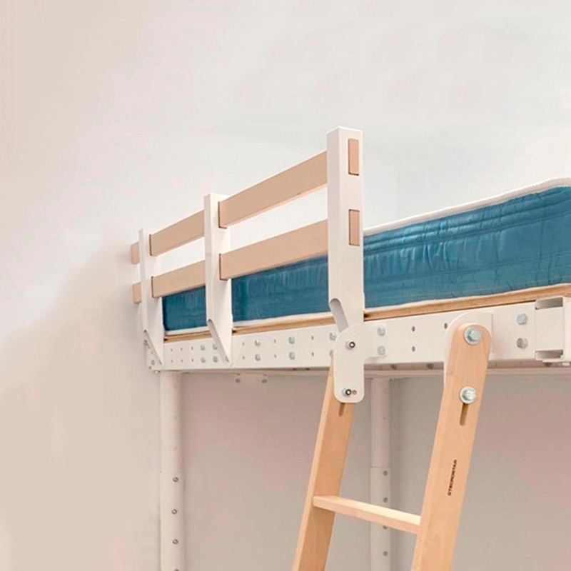 Modern Minimalist Loft Bed with Safety Railing