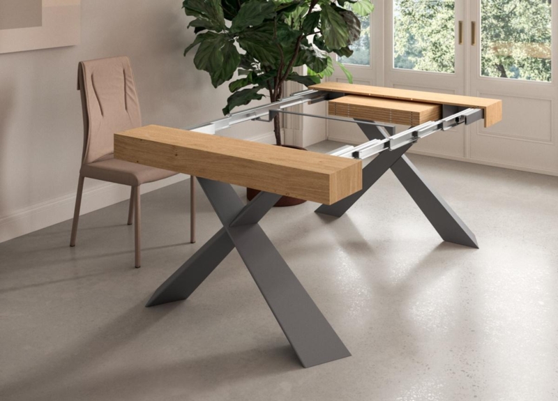 Modern Ozzio 4YOU Extending Console Dining Table