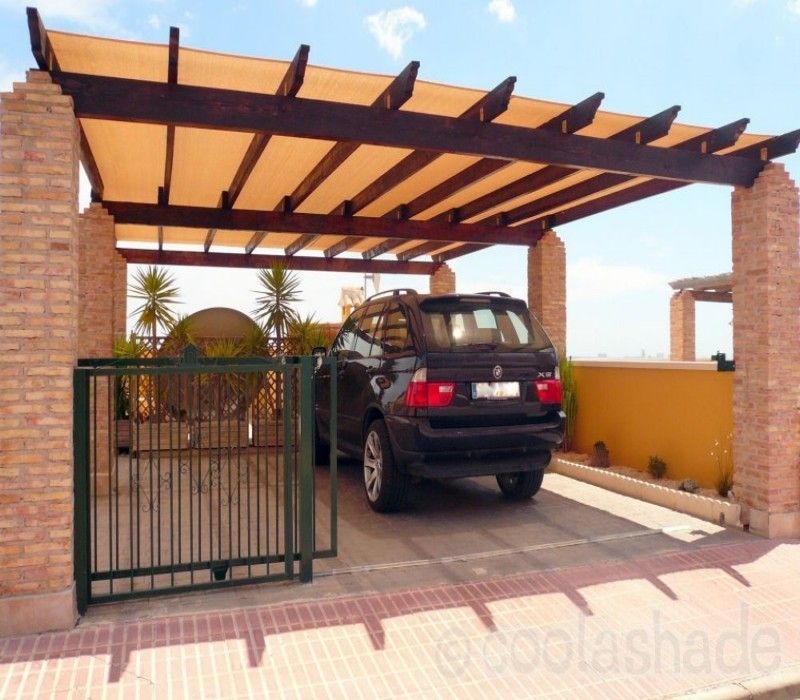 Modern Pergola Carport with Concrete Slab