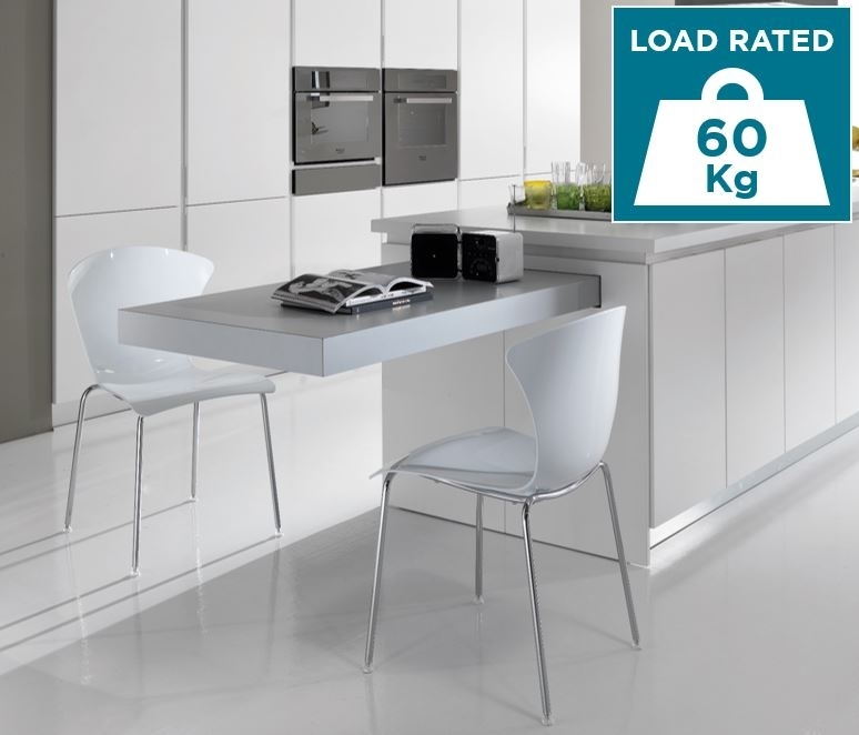 Modern Pull-Out Tables for Compact Kitchens