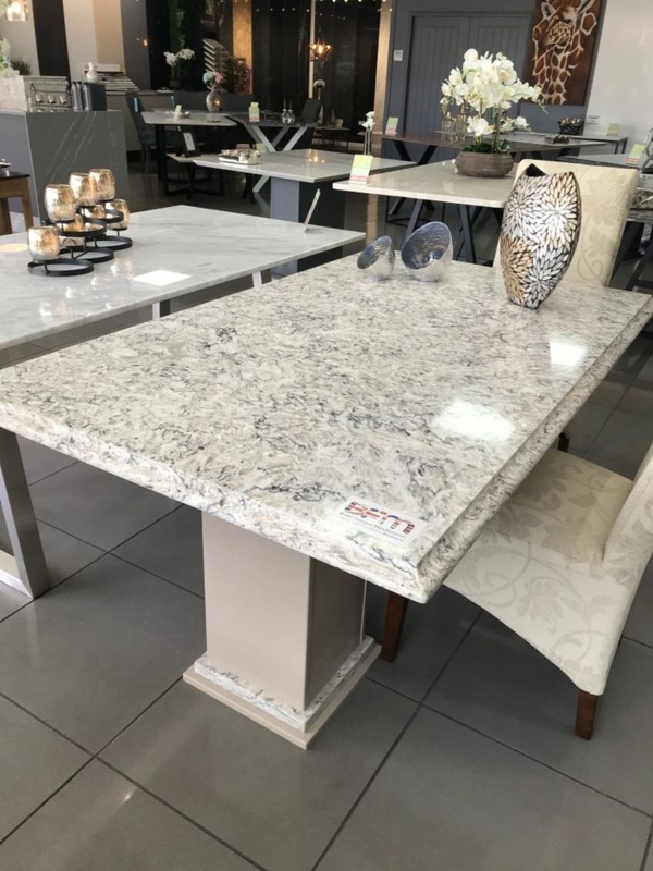 Modern Quartz Stone Top Dining Table Design