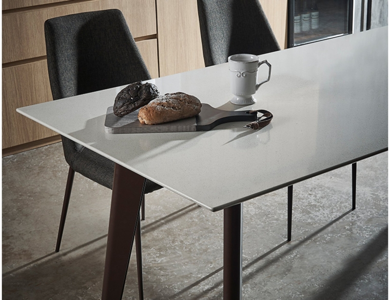 Modern Quartz Top Kay 4-Seater Dining Table