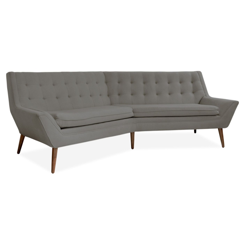 Modern Sofas and Sectionals | Upholstered Whitaker Angled Sofa ...